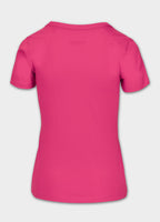 Women's T-Shirt SUNGLASSES DOG - Raspberry
