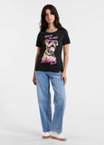 Women's T-Shirt SUNGLASSES DOG - Black
