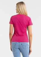 Women's T-Shirt SUNGLASSES DOG - Raspberry