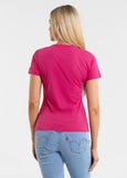 Women's T-Shirt SUNGLASSES DOG - Raspberry