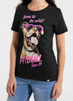 Women's T-Shirt SUNGLASSES DOG - Black