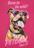Women's T-Shirt SUNGLASSES DOG - Raspberry