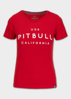 Women's T-Shirt USA CAL - Red