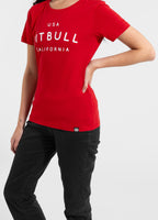 Women's T-Shirt USA CAL - Red