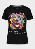Women's T-Shirt WATERCOLOR - Black