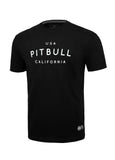 Men's T-Shirt Garment Washed USA CAL - Black