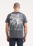 Men's T-Shirt CITY OF DOGS - Graphite