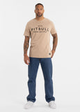 Men's T-Shirt Denim Washed BRAVERY - Sand