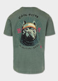 Men's T-Shirt Denim Washed MT. FUJI - Sage green