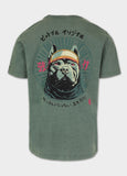 Men's T-Shirt Denim Washed MT. FUJI - Sage green