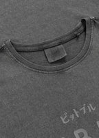 Men's T-Shirt Denim Washed MT. FUJI - Gray