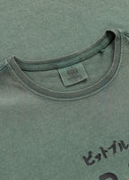 Men's T-Shirt Denim Washed MT. FUJI - Sage green
