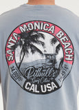 Men's T-Shirt Denim Washed OCEANSIDE - Blue