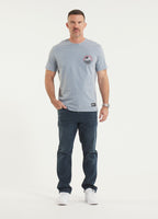 Men's T-Shirt Denim Washed OCEANSIDE - Blue