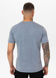 Men's T-Shirt Denim Washed OPEN BEACH - Light blue