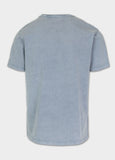 Men's T-Shirt Denim Washed OPEN BEACH - Light blue