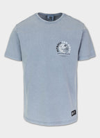 Men's T-Shirt Denim Washed PLANET SURF - Light blue