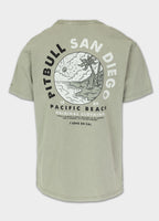 Men's T-Shirt Denim Washed PLANET SURF - Dusty Salvia