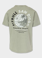 Men's T-Shirt Denim Washed PLANET SURF - Dusty Salvia