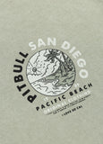 Men's T-Shirt Denim Washed PLANET SURF - Dusty Salvia