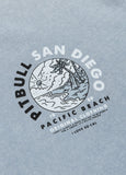 Men's T-Shirt Denim Washed PLANET SURF - Light blue