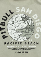 Men's T-Shirt Denim Washed PLANET SURF - Dusty Salvia
