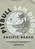 Men's T-Shirt Denim Washed PLANET SURF - Dusty Salvia