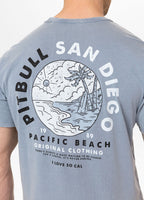 Men's T-Shirt Denim Washed PLANET SURF - Light blue
