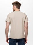 Men's T-Shirt Denim Washed Raw OPEN BEACH - Light sand