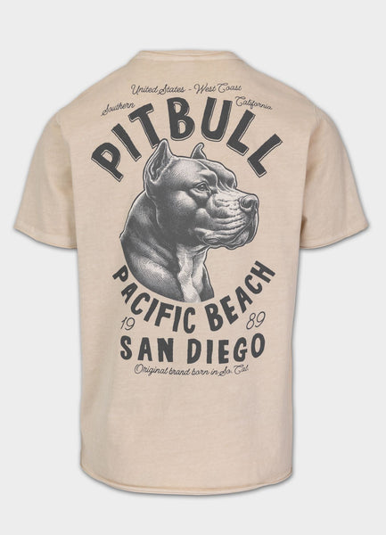 Men's T-Shirt Denim Washed Raw PACIFIC - Light sand
