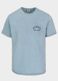 Men's T-Shirt Denim Washed Raw PACIFIC - Light blue