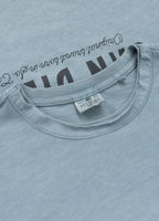 Men's T-Shirt Denim Washed Raw PACIFIC - Light blue
