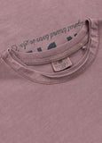 Men's T-Shirt Denim Washed Raw PACIFIC - Dusty burgundy