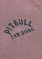 Men's T-Shirt Denim Washed Raw PACIFIC - Dusty burgundy