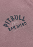 Men's T-Shirt Denim Washed Raw PACIFIC - Dusty burgundy