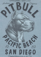 Men's T-Shirt Denim Washed Raw PACIFIC - Light blue