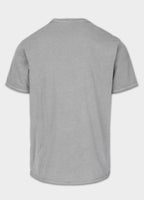 Men's T-Shirt Denim Washed Raw SKULL LOGO - Gray