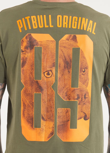 Men's T-Shirt EIGHTY NINE DOG - Dark olive
