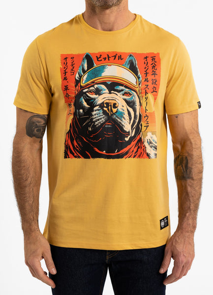 Men's T-Shirt FUJI - Pale yellow