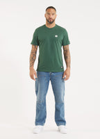 Men's T-Shirt Garment Washed SMALL LOGO - Olive