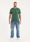 Men's T-Shirt Garment Washed SMALL LOGO - Olive