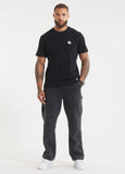 Men's T-Shirt Garment Washed SMALL LOGO - Black