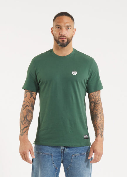 Men's T-Shirt Garment Washed SMALL LOGO - Olive