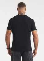 Men's T-Shirt Garment Washed SMALL LOGO - Black