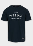Men's T-Shirt Garment Washed USA CAL - Dark Navy