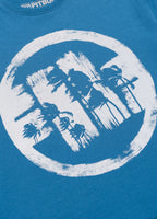 Men's T-Shirt LOGO PALMS - Shade blue