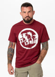 Men's T-Shirt LOGO PALMS - Burgundy