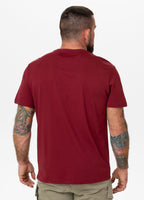 Men's T-Shirt LOGO PALMS - Burgundy