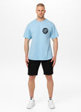 Men's T-Shirt Loose Fit GRAFFITI - Light blue