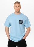 Men's T-Shirt Loose Fit GRAFFITI - Light blue